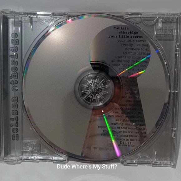 MELISSA ETHERIDGE -YOUR LITTLE SECRET - 1995 CD - 10 SONGS - Picture 2 of 3